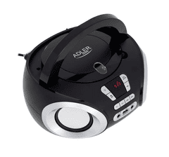 Adler Radio prijenosni Boombox Adler 1181, CD-MP3-USB, 2x1.7W, crni