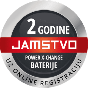 2 godine produljenog jamstva na Power X-Change bateriju