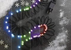 EMOS LED božićni lanac, kuglice, 10 m, RGB, kontroler, programi, mjerač vremena