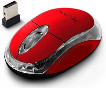 slomart Extreme Harrier bežični miš 2.4GHz, USB, crveni