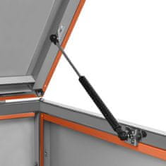 Vidaxl Spremište za kantu za smeće 69x77,5x112,5 cm nehrđajući čelik