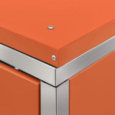 Vidaxl Spremište za kantu za smeće 69x77,5x112,5 cm nehrđajući čelik