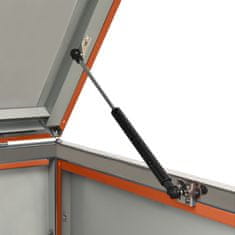 Vidaxl Spremište za tri kante za smeće 207 x 77,5 x 112,5 cm čelično