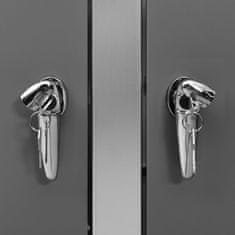 Vidaxl Spremište za četiri kante za smeće 276,5x77,5x112,5 cm čelično