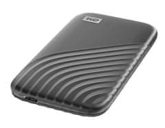 Western Digital My Passport vanjski pogon, SSD, 1TB, USB-C, 3.2, siva