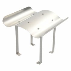 Vidaxl Kapa za dimnjak od nehrđajućeg čelika 50 x 50 x 37 cm