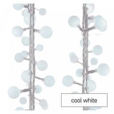 EMOS 40 LED lampica - kuglice, 2,5 m, 4 m, hladno bijela svjetlost, s timerom