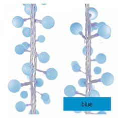 EMOS 40 LED lampica - kuglice, 2,5 m, 4 m, plava svjetlost, s timerom