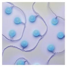 EMOS 40 LED lampica - kuglice, 2,5 m, 4 m, plava svjetlost, s timerom