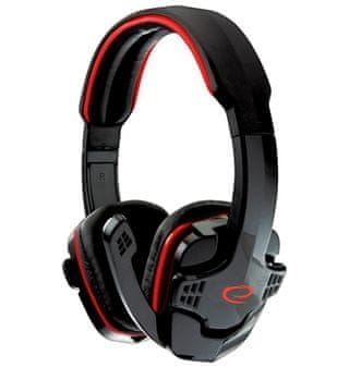 slomart Esperanza Raven gaming slušalice s mikrofonom, crvene