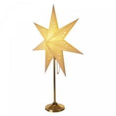EMOS LED papirna zvijezda sa zlatnim stalkom, 45 cm, unutarnja