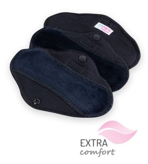 Petit Lulu SLIP uložak od tkanine, crni, slim, 3 kom