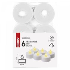 EMOS LED dekoracija - 6x čajna svjetiljka, bijela, 6x CR2032, unutarnja, vintage