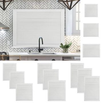 Vidaxl Rolo vrata za ormar, 4 kom, bijela, 39,5 x 49,4 cm, bor