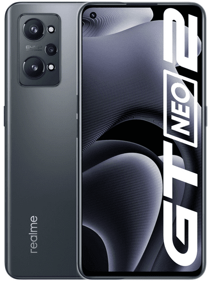 realme GT Neo 2 mobilni telefon, 12GB/256GB, 5G, črn