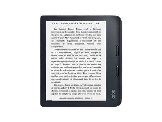 Kobo Libra 2 E-čitač, 17,78 cm (7"), na dodir, 32 GB, WiFi, crni (KO-N418-KU-BK-K-EP)