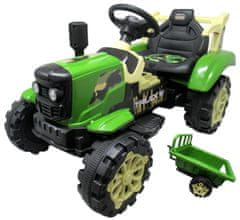 R-Sport Električni traktor s prikolicom C2 Zeleni