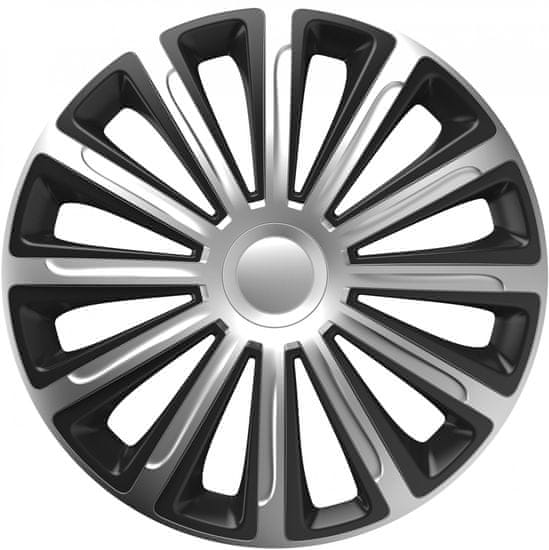 Versaco Trend 16 naplatci za kotače, 4 komada, crno/srebrni