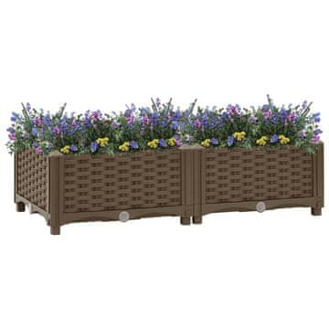 Vidaxl Žaga za povišene gredice, 80x40x23 cm, polipropilen