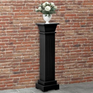 Vidaxl Klasični stalak za biljke Crni 17x17x66 cm MDF