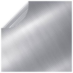 Vidaxl Folija za bazen srebrna 455 cm PE