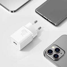 BASEUS Super Si punjač USB-C PD QC 30W, bijela