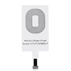 Choetech Wireless Charger Lightning adapter za bežično punjenje, bijela