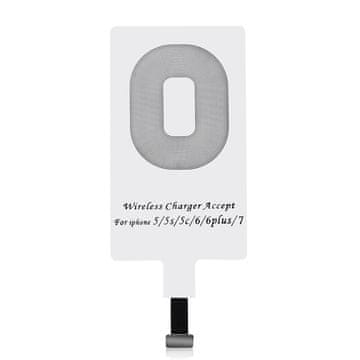 Choetech Wireless Charger Lightning adapter za bežično punjenje, bijela