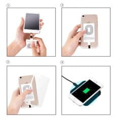 Choetech Wireless Charger Lightning adapter za bežično punjenje, bijela
