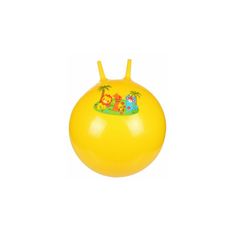 Merco lopta za skakanje Hom Jump s ručkom, žuta, 65 cm