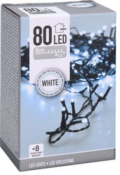Pollin Lanac za novogodišnje lampice 80 LED hladno bijeli 8m - 8 funkcija