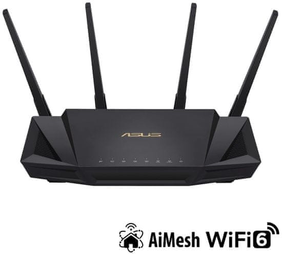 ASUS RT-AX58U bežični router, Dual-Band, WiFi, AX3000