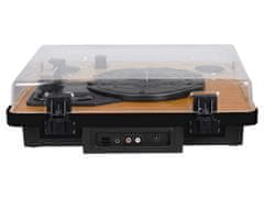 Trevi TT 1022 BT prijenosni gramofon, Bluetooth, Stereo zvučnici, Aux-In, RCS, drveni, crni (TRE-GRA-TT1022-WOD)