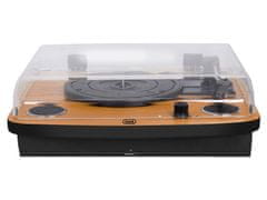 Trevi TT 1022 BT prijenosni gramofon, Bluetooth, Stereo zvučnici, Aux-In, RCS, drveni, crni (TRE-GRA-TT1022-WOD)