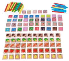 Lucy&Leo Naučite brojati - drveni edukativni set, 135 predmeta