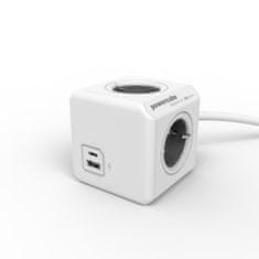 Allocacoc PowerCube Extended električni razdjelnik, USB A+C, bijeli
