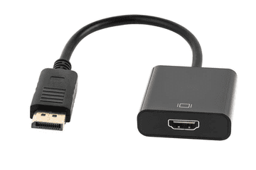 Cabletech Adapter DisplayPort M. - Hdmi Ž., 20cm, crno