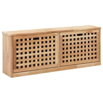 Vidaxl Klupa za cipele 94x20x38 cm Masivno orahovo drvo