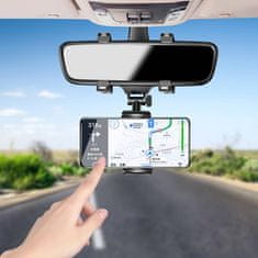 Kaku Rearview Mirror držač mobitela za auto, crno