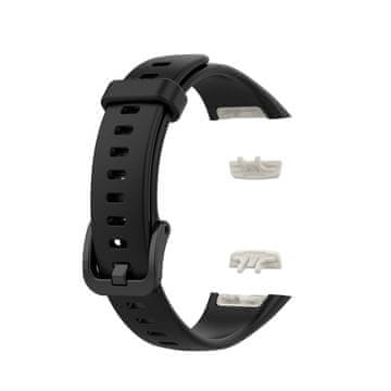 BStrap Silicone remen za Honor Band 6 / Huawei Band 6, black