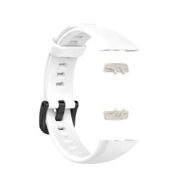 BStrap Silicone remen za Honor Band 6 / Huawei Band 6, white