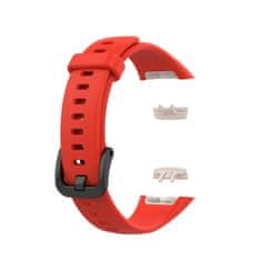 BStrap Silicone remen za Honor Band 6 / Huawei Band 6, red