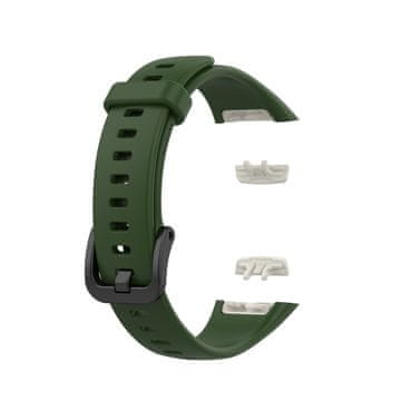 BStrap Silicone remen za Honor Band 6 / Huawei Band 6, army green