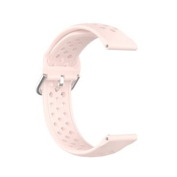 BStrap Silicone Dots remen za Garmin Vivoactive 4s, sand pink