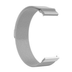 BStrap Milanese remen za Garmin Vivoactive 4s, silver