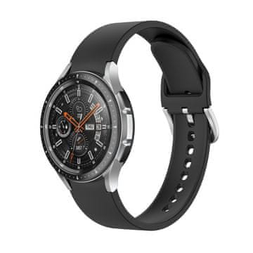 BStrap Silicone remen za Samsung Galaxy Watch 4 / 5 / 5 Pro / 6, black