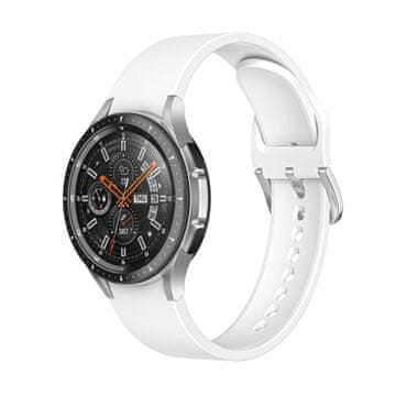 BStrap Silicone remen za Samsung Galaxy Watch 4 / 5 / 5 Pro / 6, white