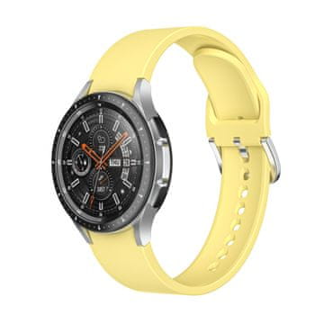 BStrap Silicone remen za Samsung Galaxy Watch 4 / 5 / 5 Pro / 6, yellow