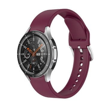 BStrap Silicone remen za Samsung Galaxy Watch 4 / 5 / 5 Pro / 6, vine red