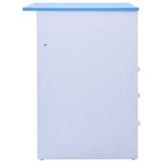 Vidaxl Dječji nagibni stol za učenje i crtanje plavo-bijeli